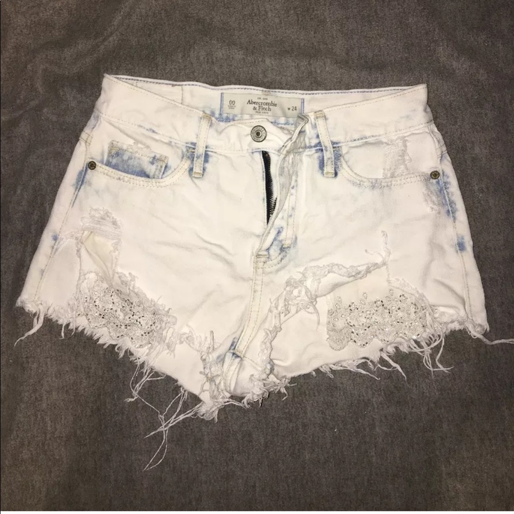 Abercrombie & Fitch Embellished Festival Shorts